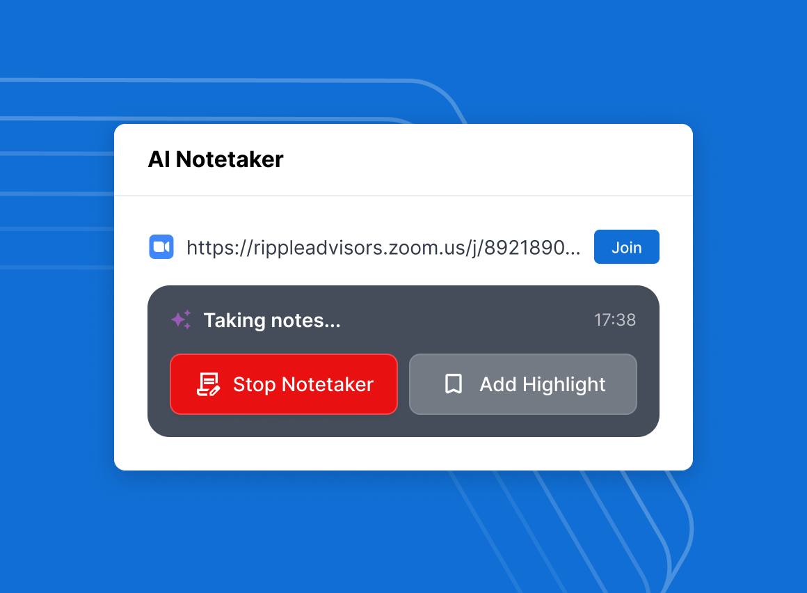 Introducing the Wealthbox AI Notetaker